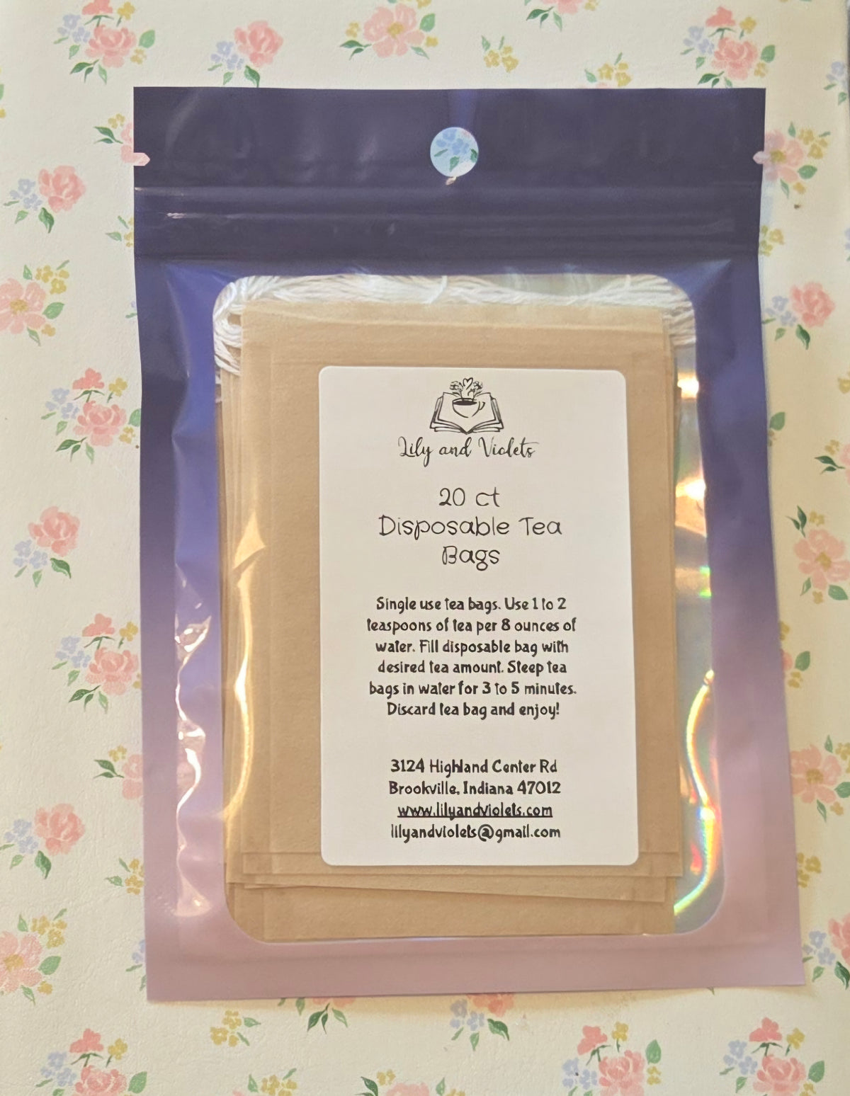 20 CT Natural Paper Tea Bags